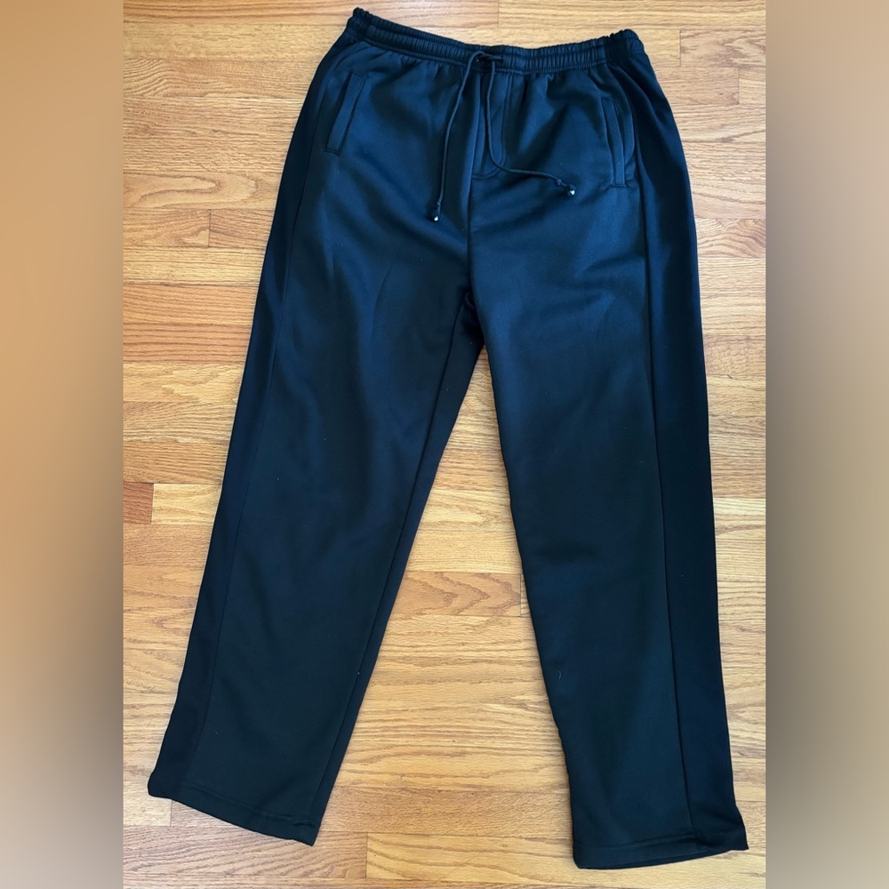 Roadblock Athletic Pant Men’s XL Black Pockets Mesh Panels Drawstring Sweatpant